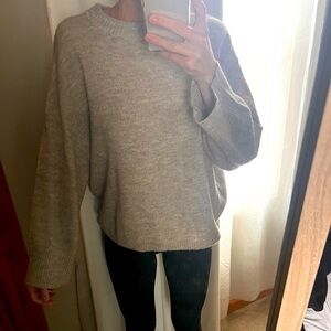 H&M light beige sweater - S